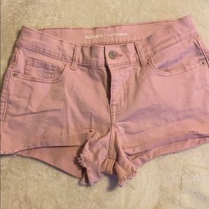 Old Navy boyfriend pink shorts